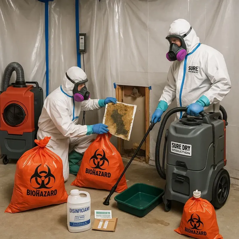Contaminated Water Handling Protocols process in Hanna City, IL
